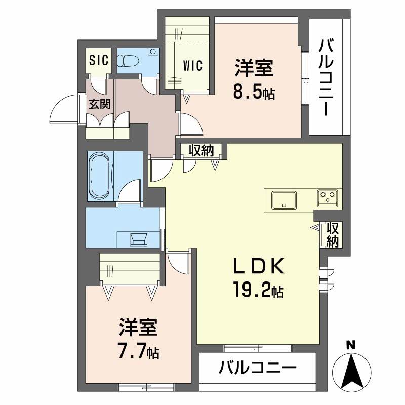 プレミアス御幸の間取り