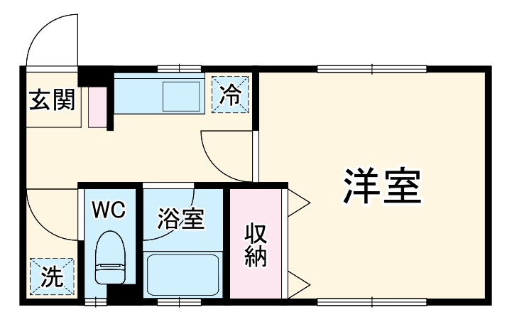 ハイネス小林Cの間取り