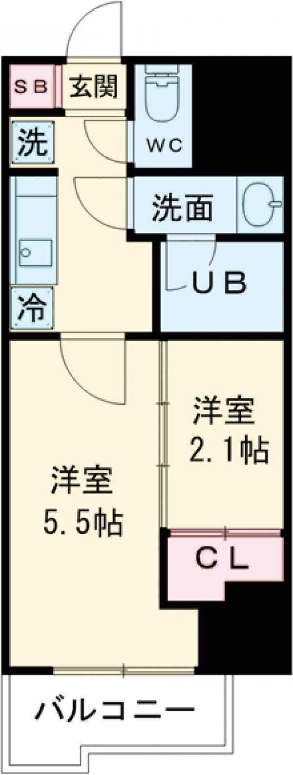 ドゥーエ亀戸Ⅲの間取り
