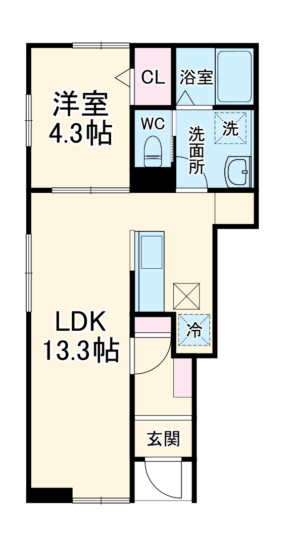 リーブルファイン四街道駅前の間取り