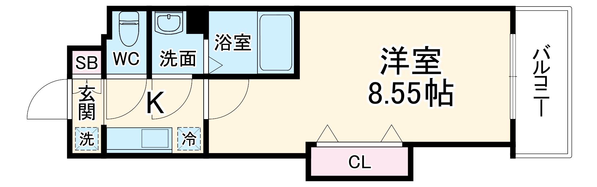 Luxe都島Ⅱの間取り