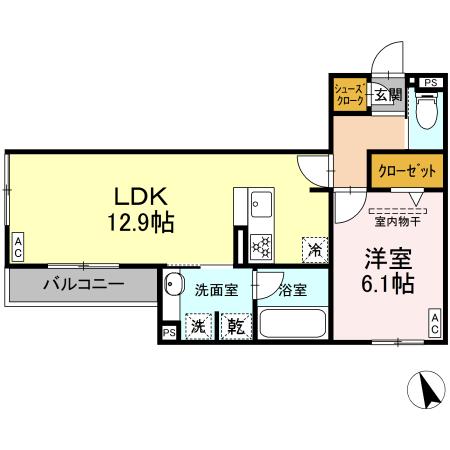 グラン ミリュウの間取り
