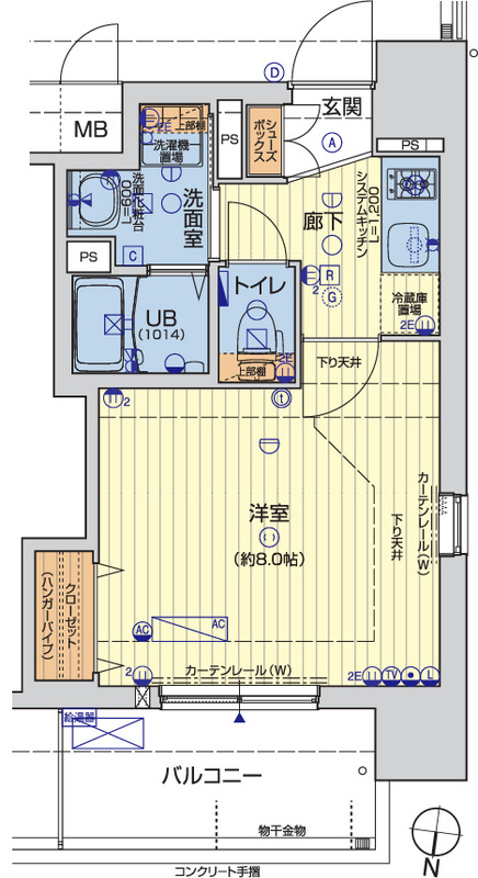 レオンコンフォート新梅田Ⅲの間取り