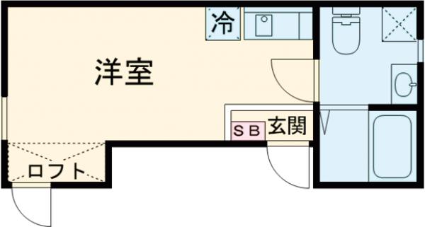 カーサ・アウローラ蓮根の間取り