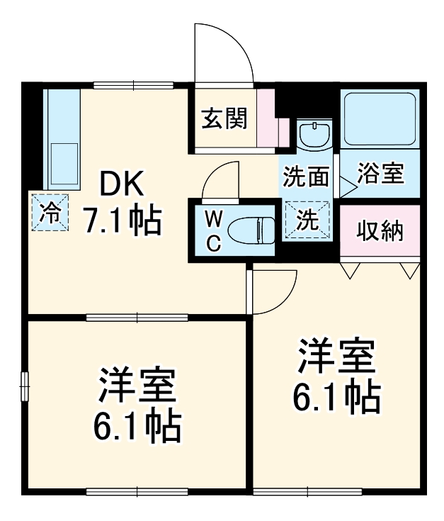 STコーポの間取り