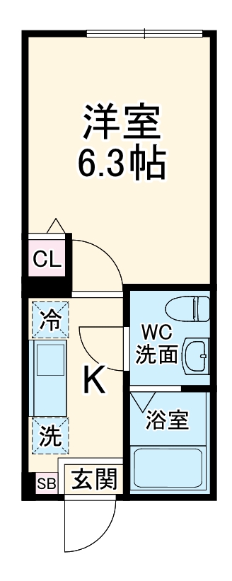 ルージュエール豊四季の間取り