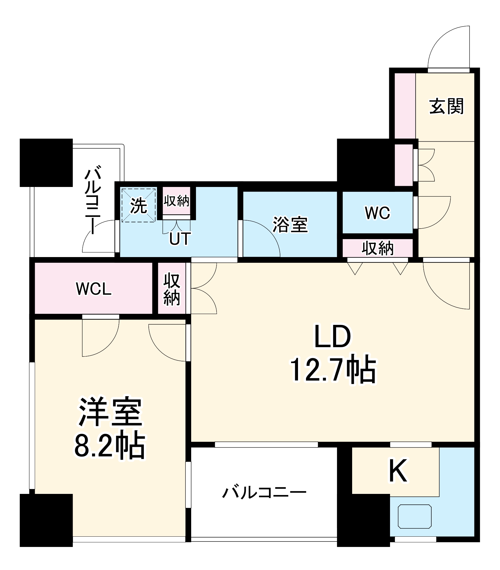 1/2 間取