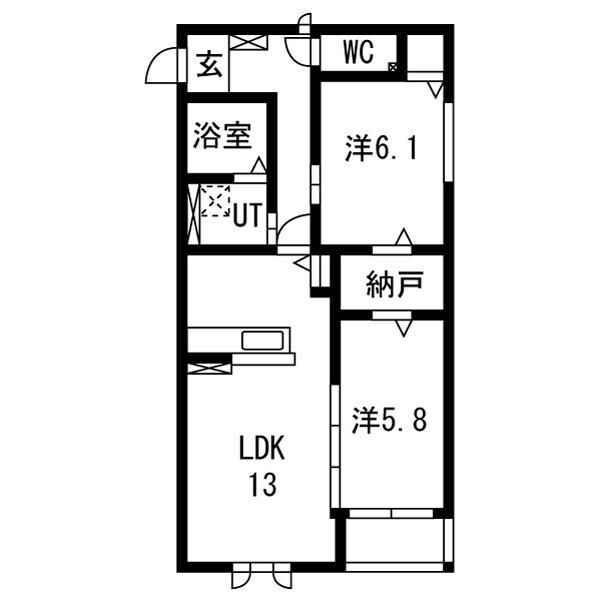 ウイングクレストCの間取り