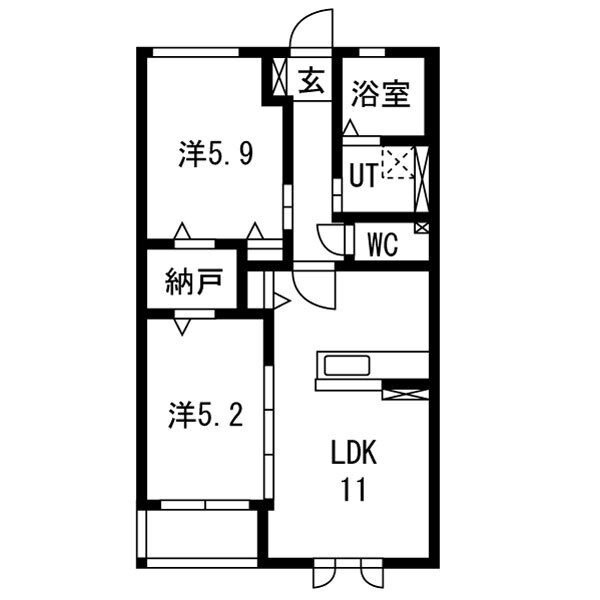 ウイングクレストCの間取り