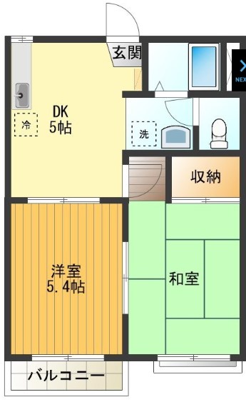 グリーンハイツの間取り