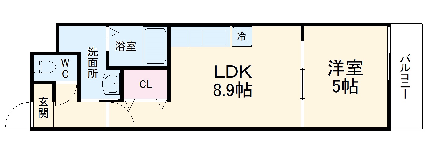 フジパレス池田南Ⅱ番館の間取り