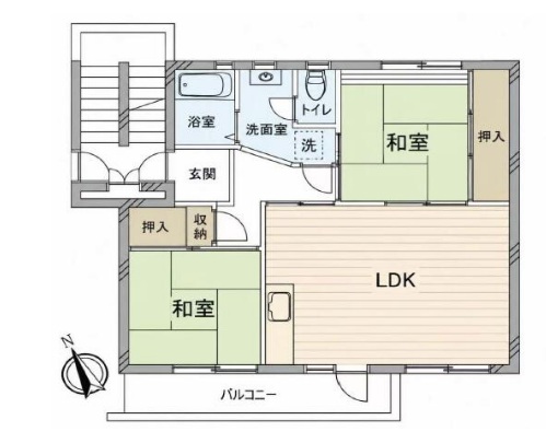 真砂一丁目団地の間取り