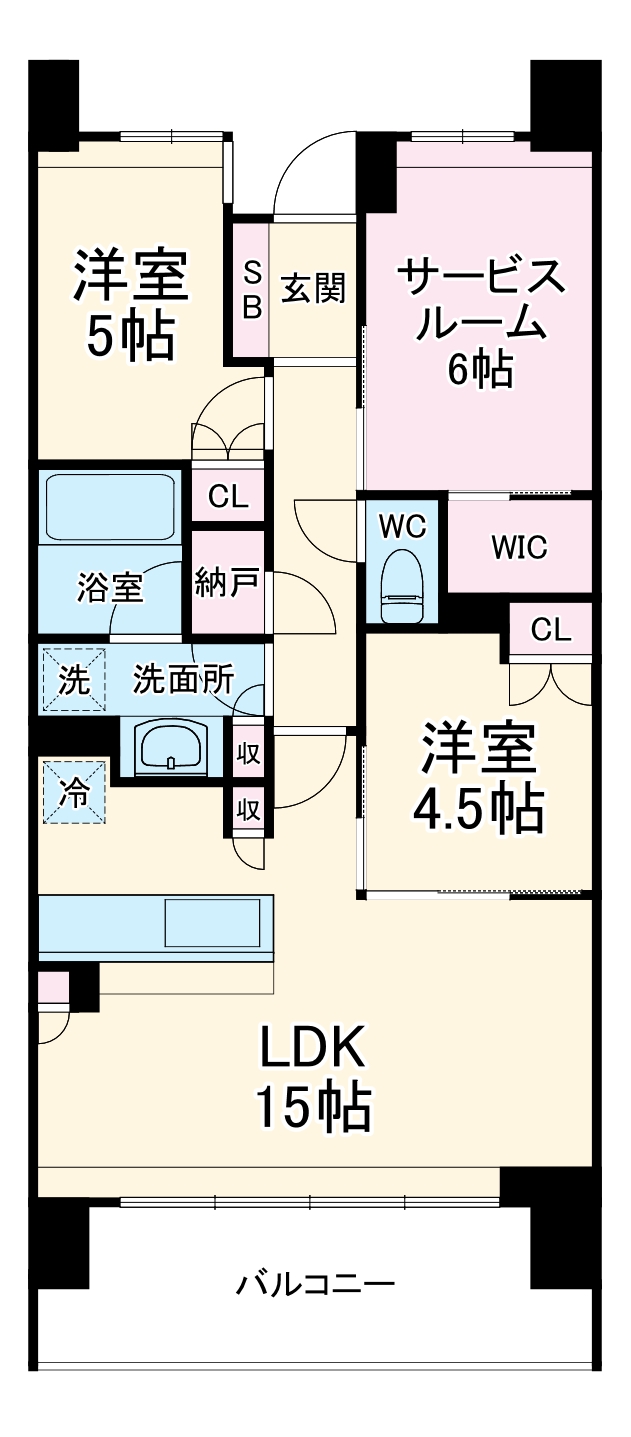ブランズシティ湘南台の間取り