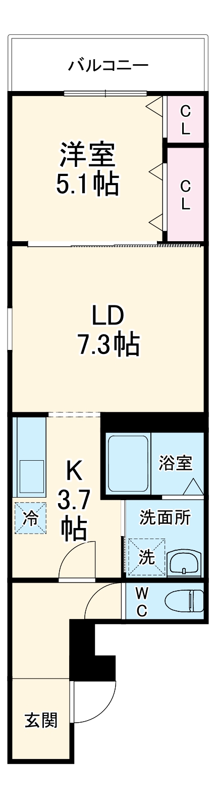 フジパレス吹田岸辺の間取り