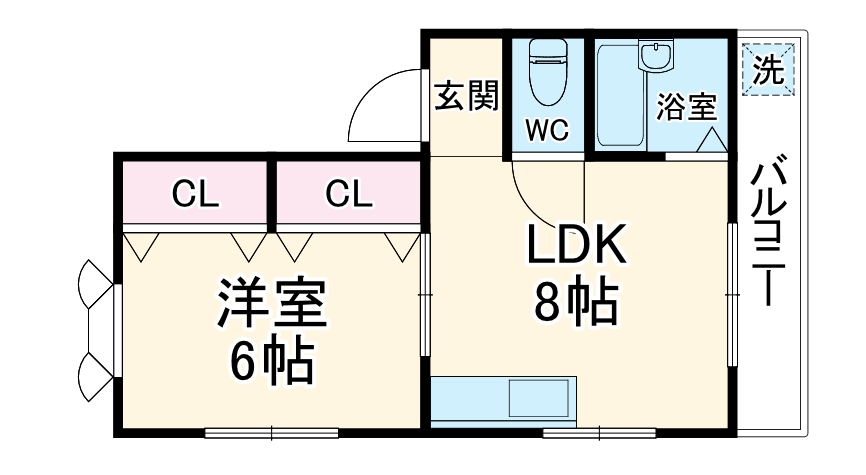 ハイツ西田の間取り