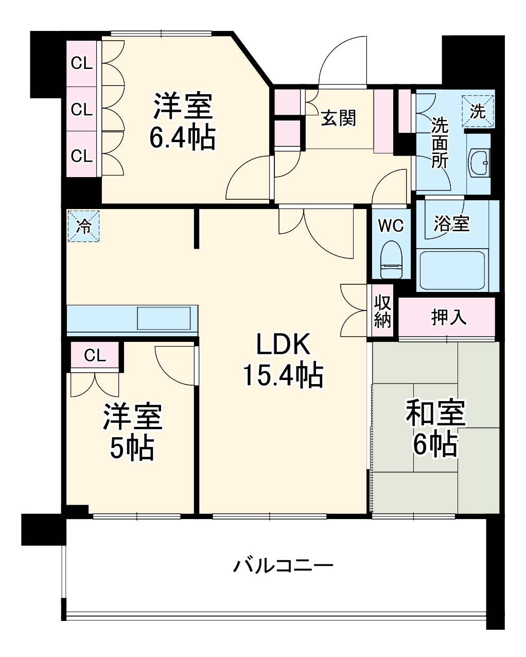 コンフォートパレス薬園台の間取り