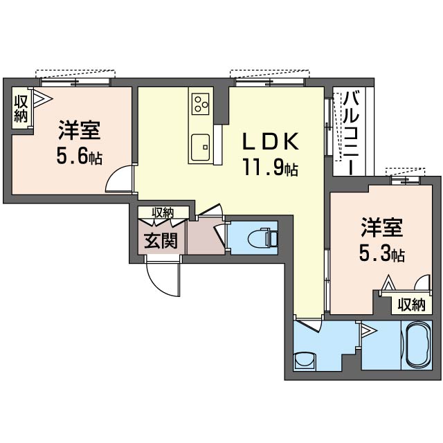 2/24 間取