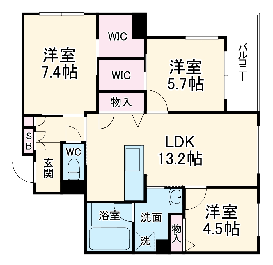 3/7 間取