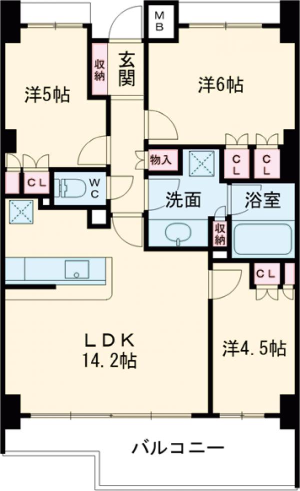 パークホームズ練馬中村南の間取り