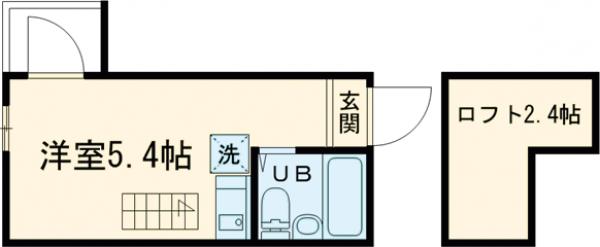 向島の完工年月（2016年3月）築の賃貸アパートの間取り