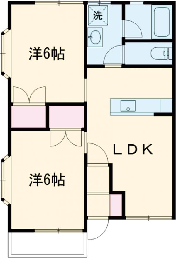 協和コーポⅢの間取り