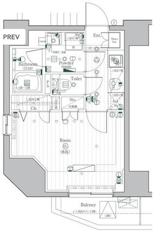 ＰＲＥＭＩＵＭ　ＣＵＢＥ　駒込の間取り