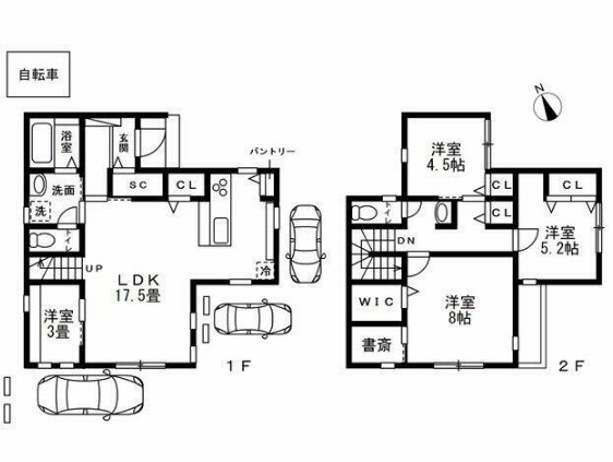 GLANz東百合丘A棟の間取り