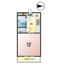 フラット白馬の間取り