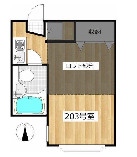 パレット西生田Aの間取り