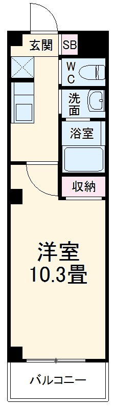 マメゾン24の間取り