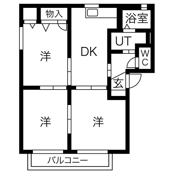 アーバン21 B棟の間取り