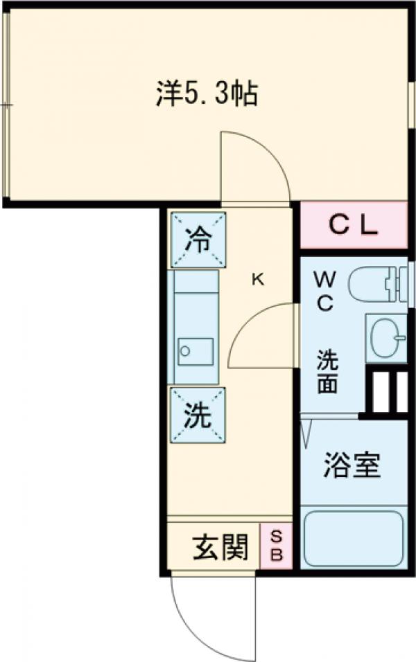 ディアコート大井町の間取り