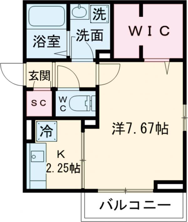 サンハイムSの間取り