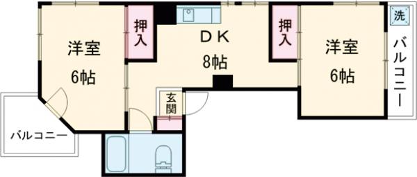 バンビ第四ビルの間取り