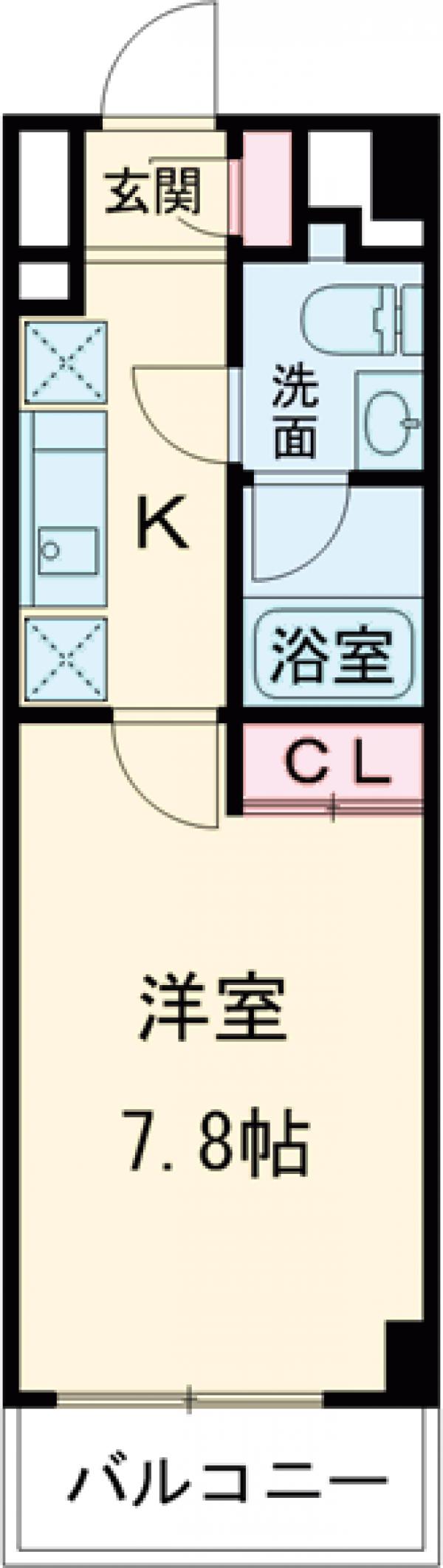 ライジングプレイス西新井の間取り