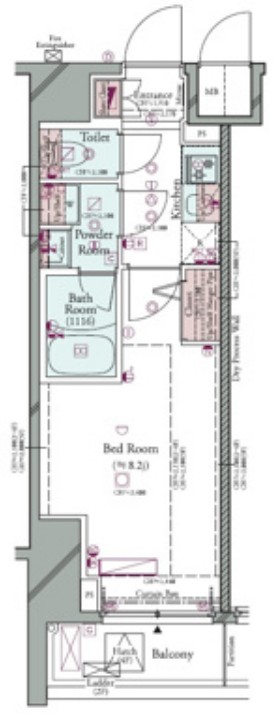 コンシェリア町屋の間取り