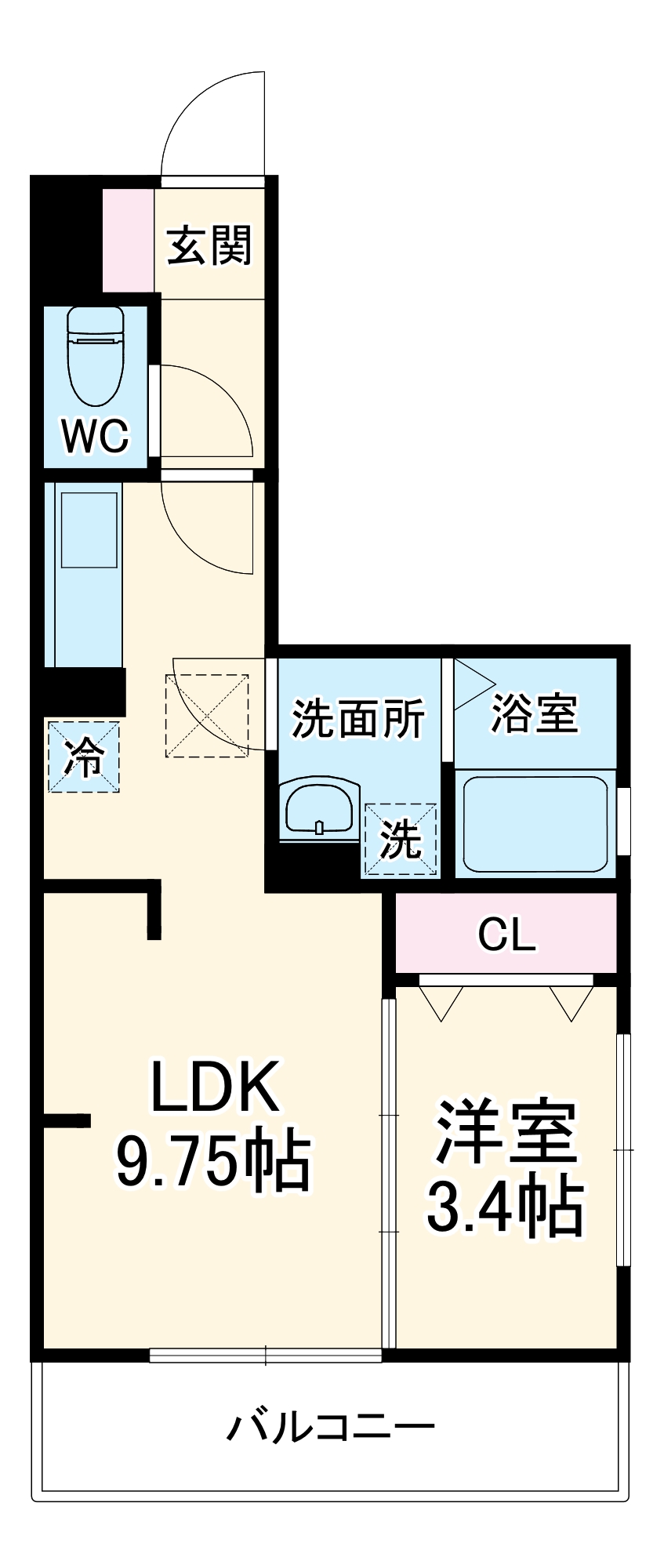 シャンブルKの間取り