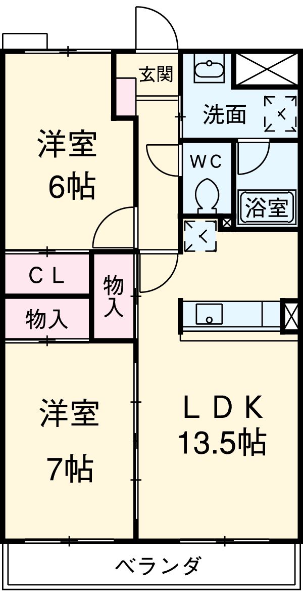 ベルフローラ一社の間取り