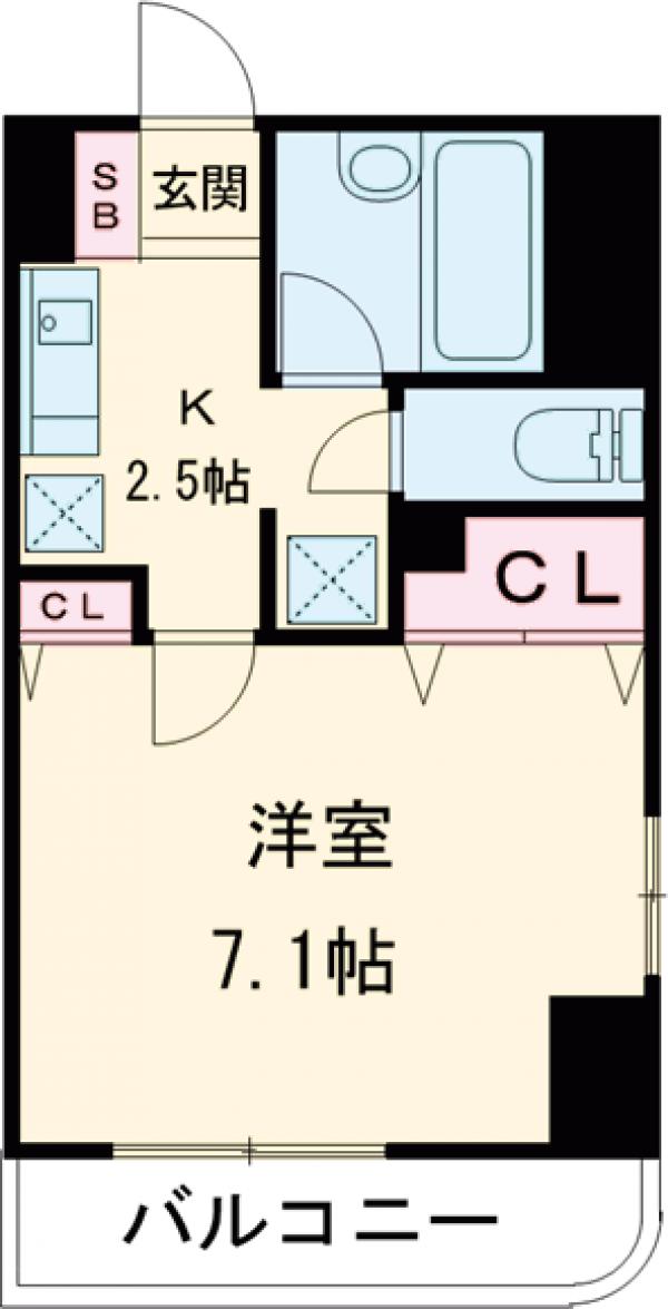 K・Mコートの間取り