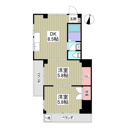 2/2 間取