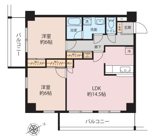 柿生駅前・鈴木ビルの間取り