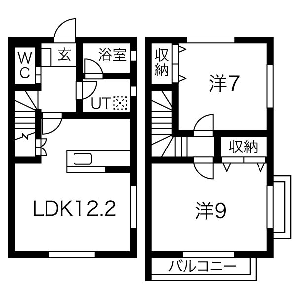 社が丘の完工年月（2010年11月）築の賃貸一戸建ての間取り