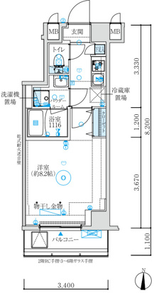 MAXIV練馬TREの間取り