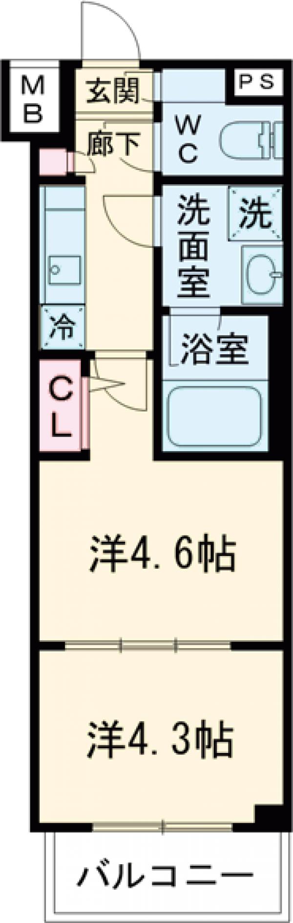 PREMIUM CUBE 中野の間取り