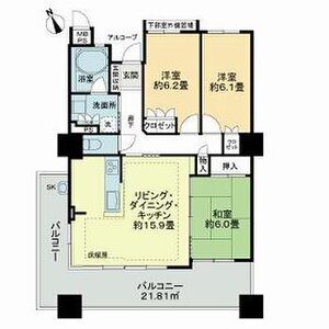 ライオンズタワー半田の間取り
