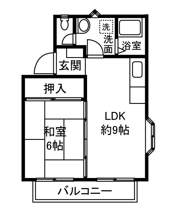 メゾン田中の間取り