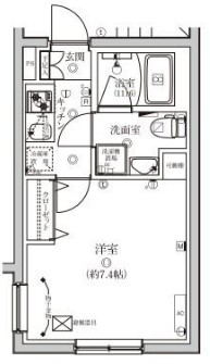 VERXEED STAIR Omori Kitaの間取り