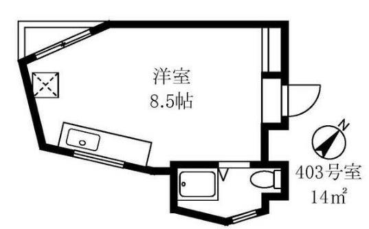 バンビ第四ビルの間取り