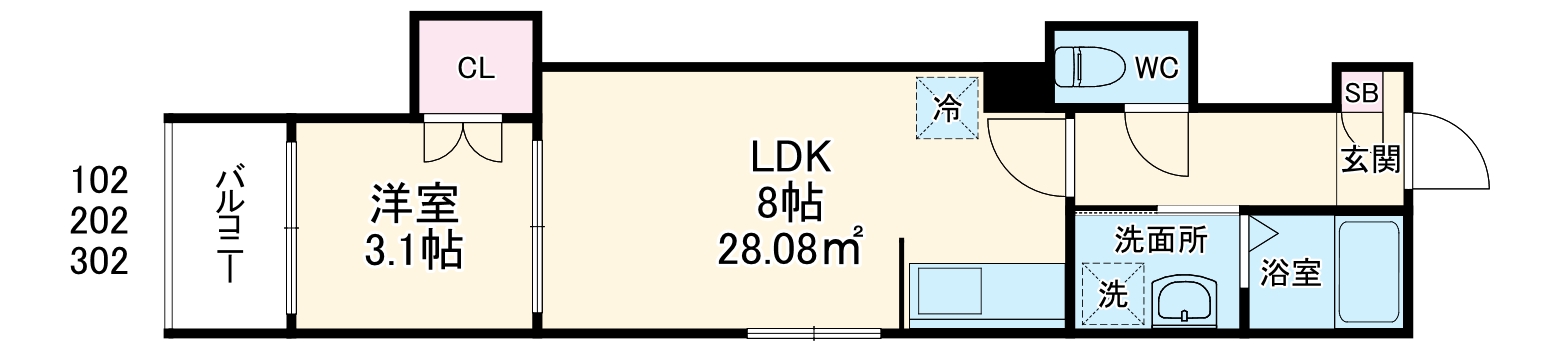Ciel Terraceの間取り