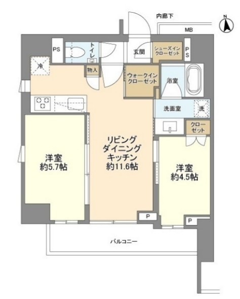 ルジェンテ上野稲荷町の間取り